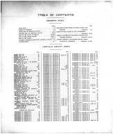Table of Contents, Umatilla County 1914